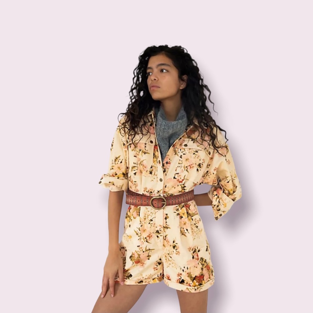 Free People Tapestry Cord Romper